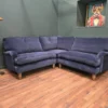 Bluebell corner sofa in harbour Clever Velvet 3
