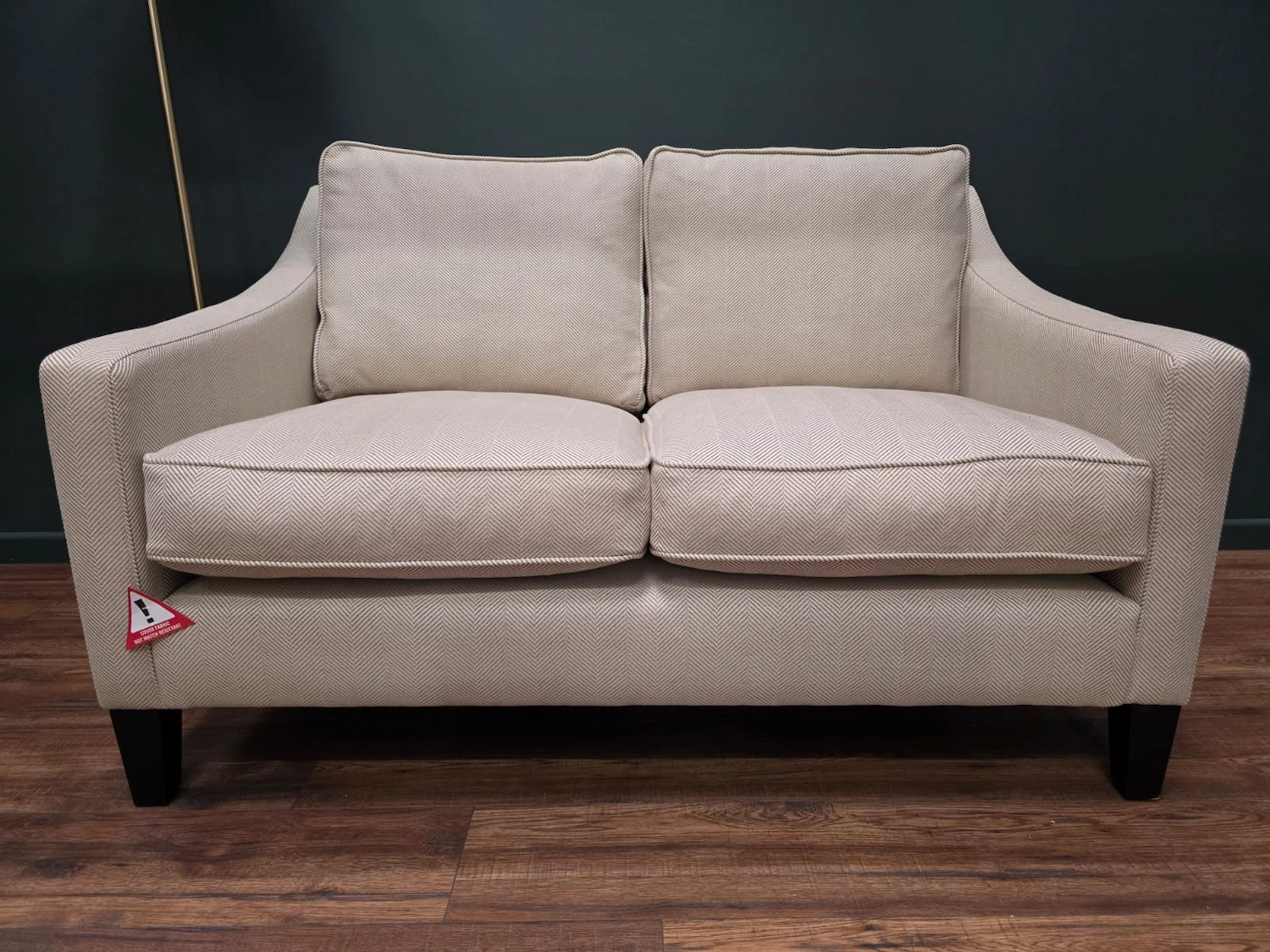 Iggy 2 seater in Pumice herringbone 2