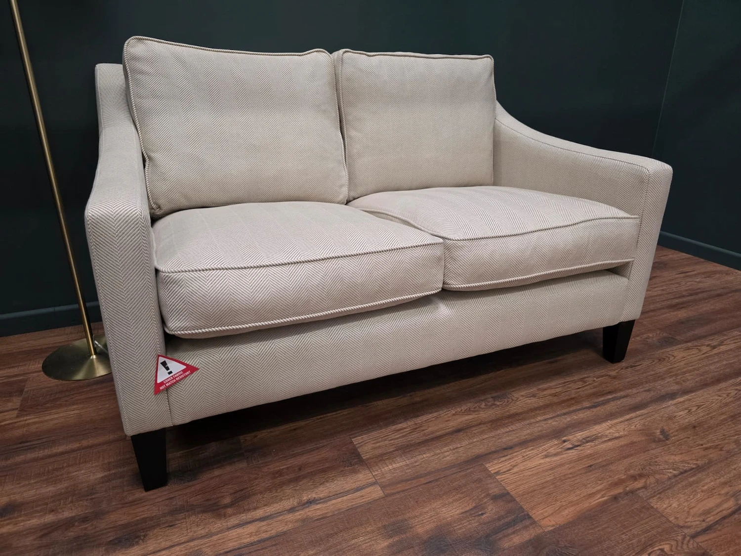 Iggy 2 seater in Pumice herringbone 4