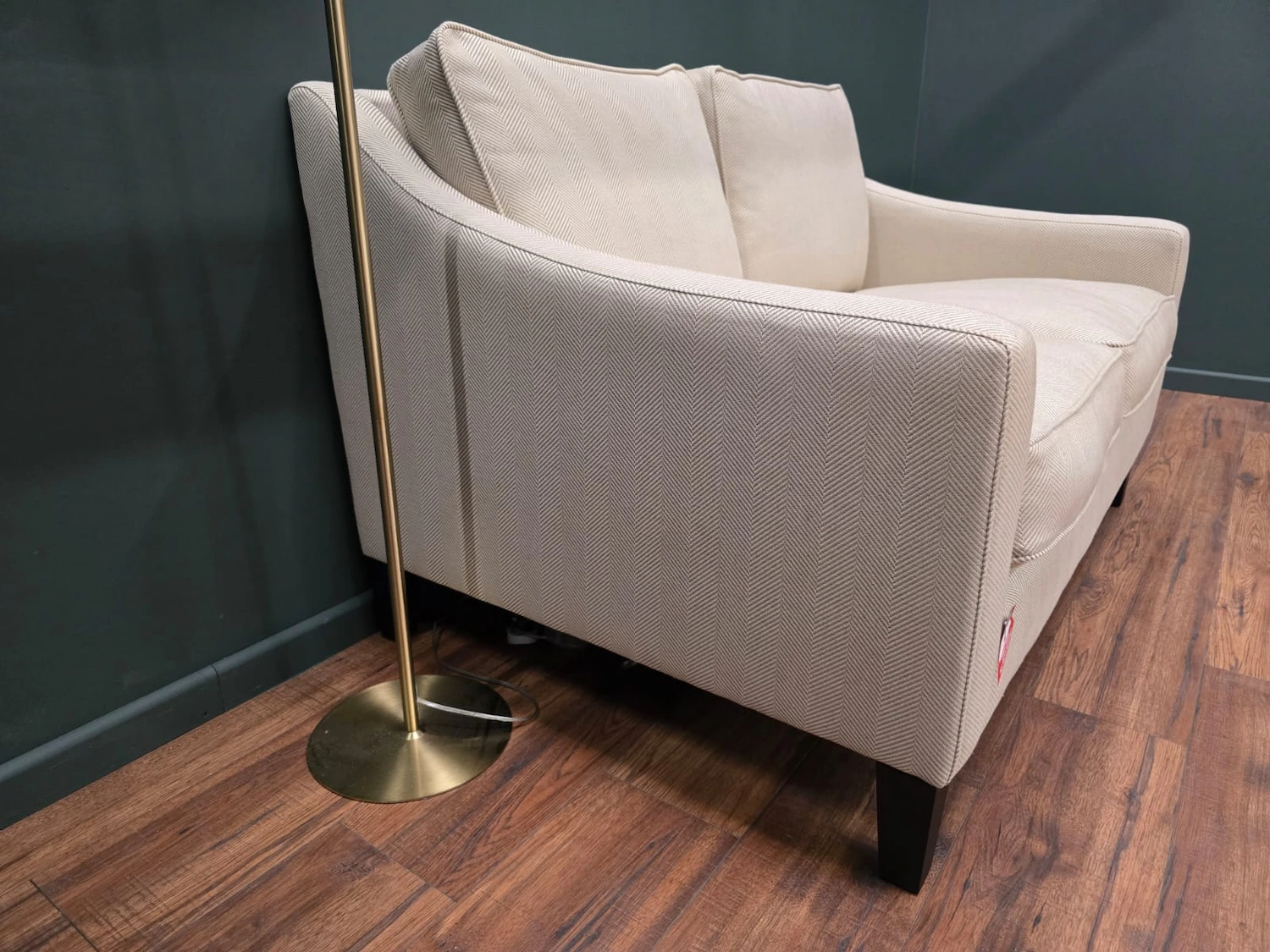 Iggy 2 seater in Pumice herringbone 5