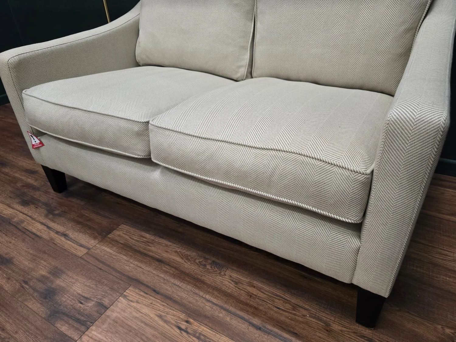 Iggy 2 seater in Pumice herringbone 8