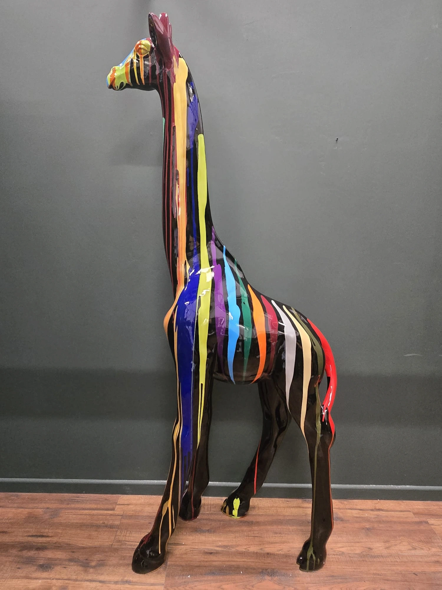 198cm tall resin giraffe