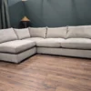 floyd left hand facing corner sofa in platinum velvet 1
