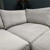 floyd left hand facing corner sofa in platinum velvet 6