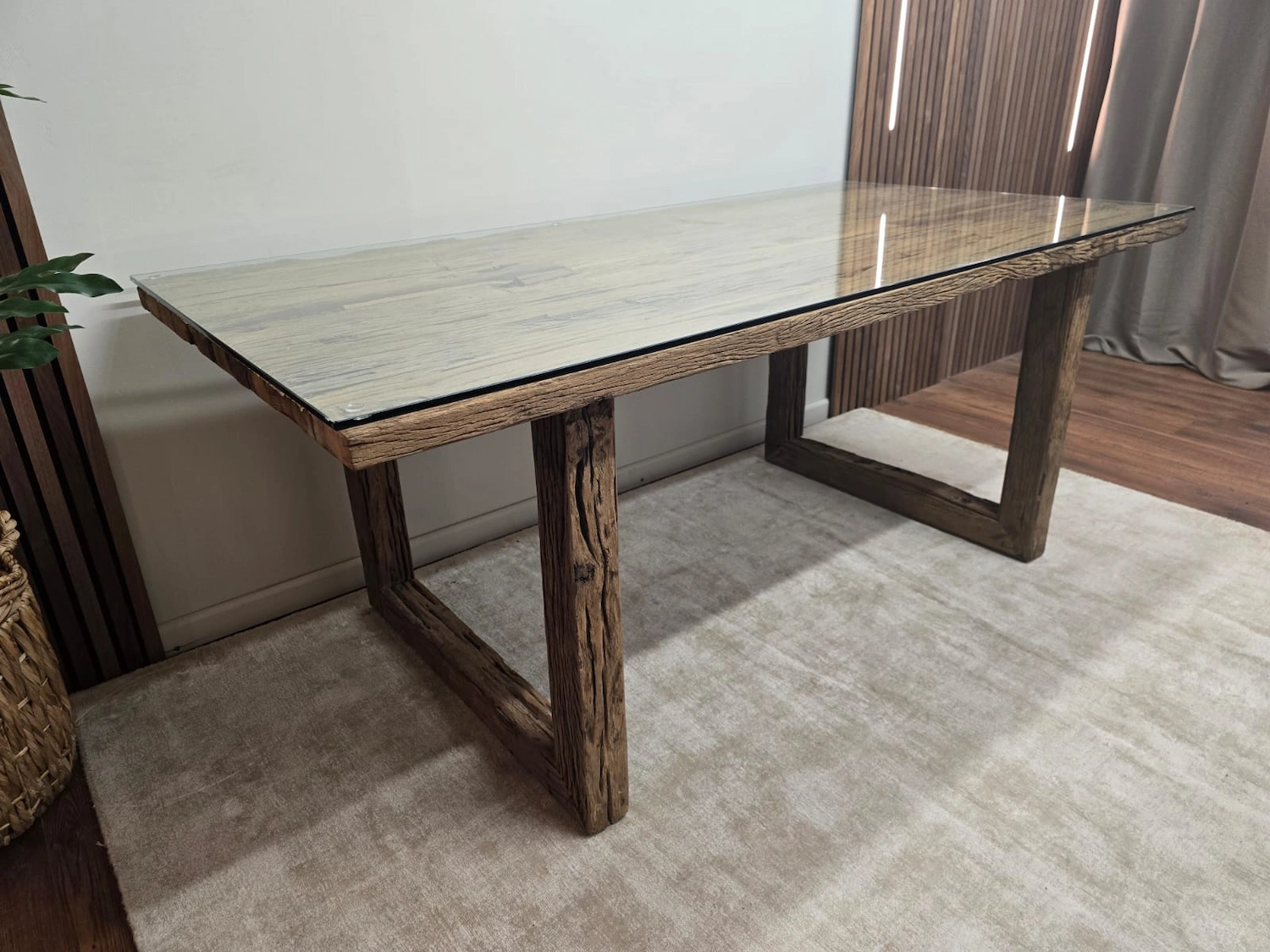 Bespoke 180cm Railway Sleeper Dining Table 3
