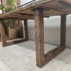 Bespoke 180cm Railway Sleeper Dining Table 6