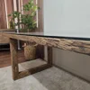 Bespoke 180cm Railway Sleeper Dining Table 7