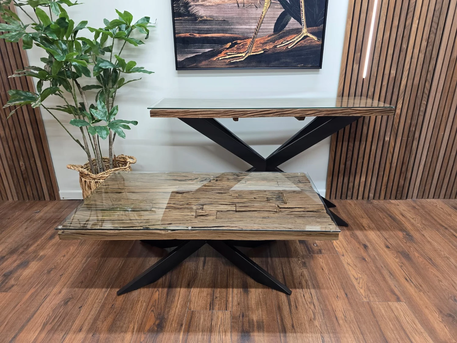 Furniture Village Kiara railway sleeper console table 10