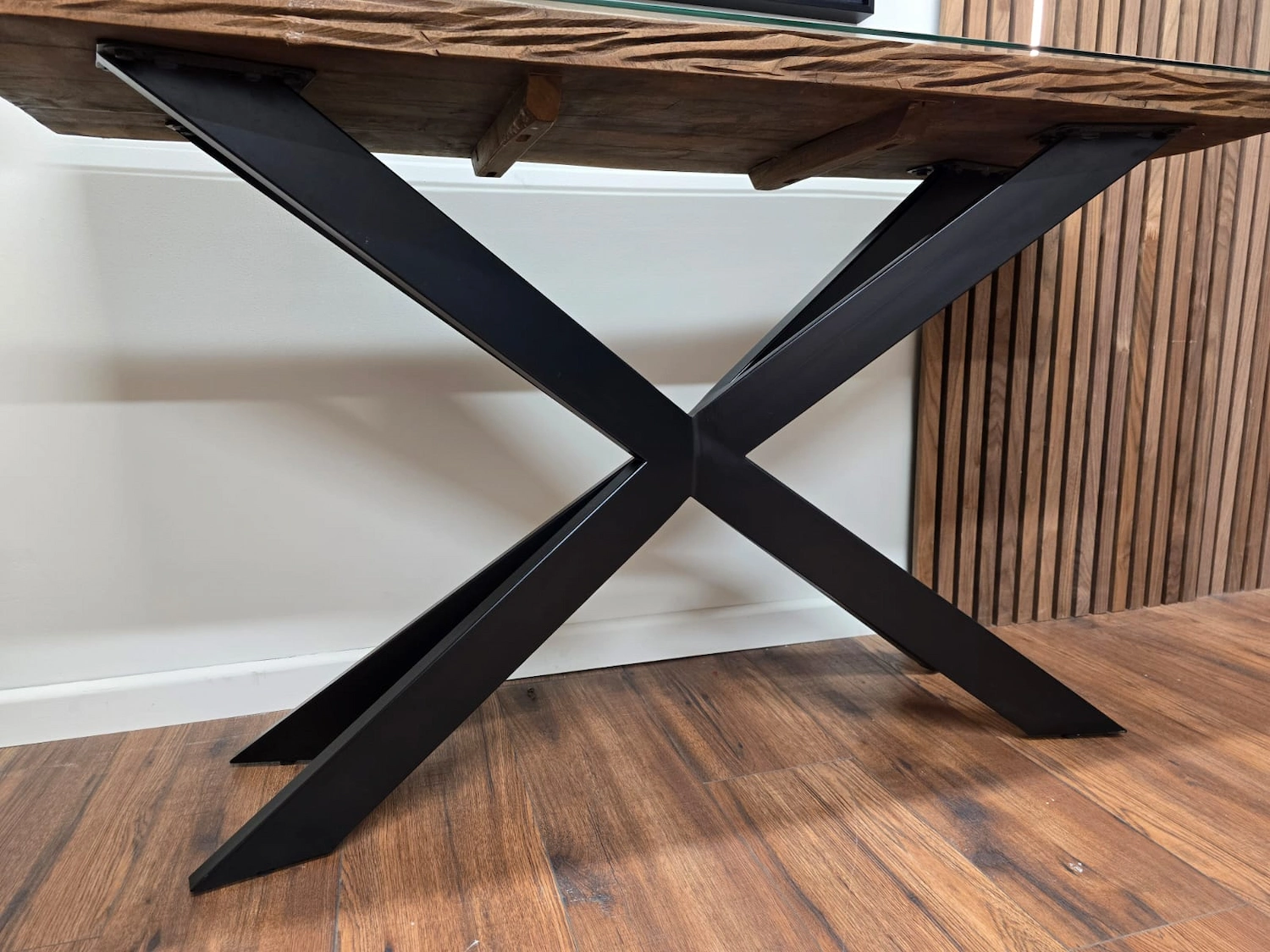 Furniture Village Kiara railway sleeper console table 4