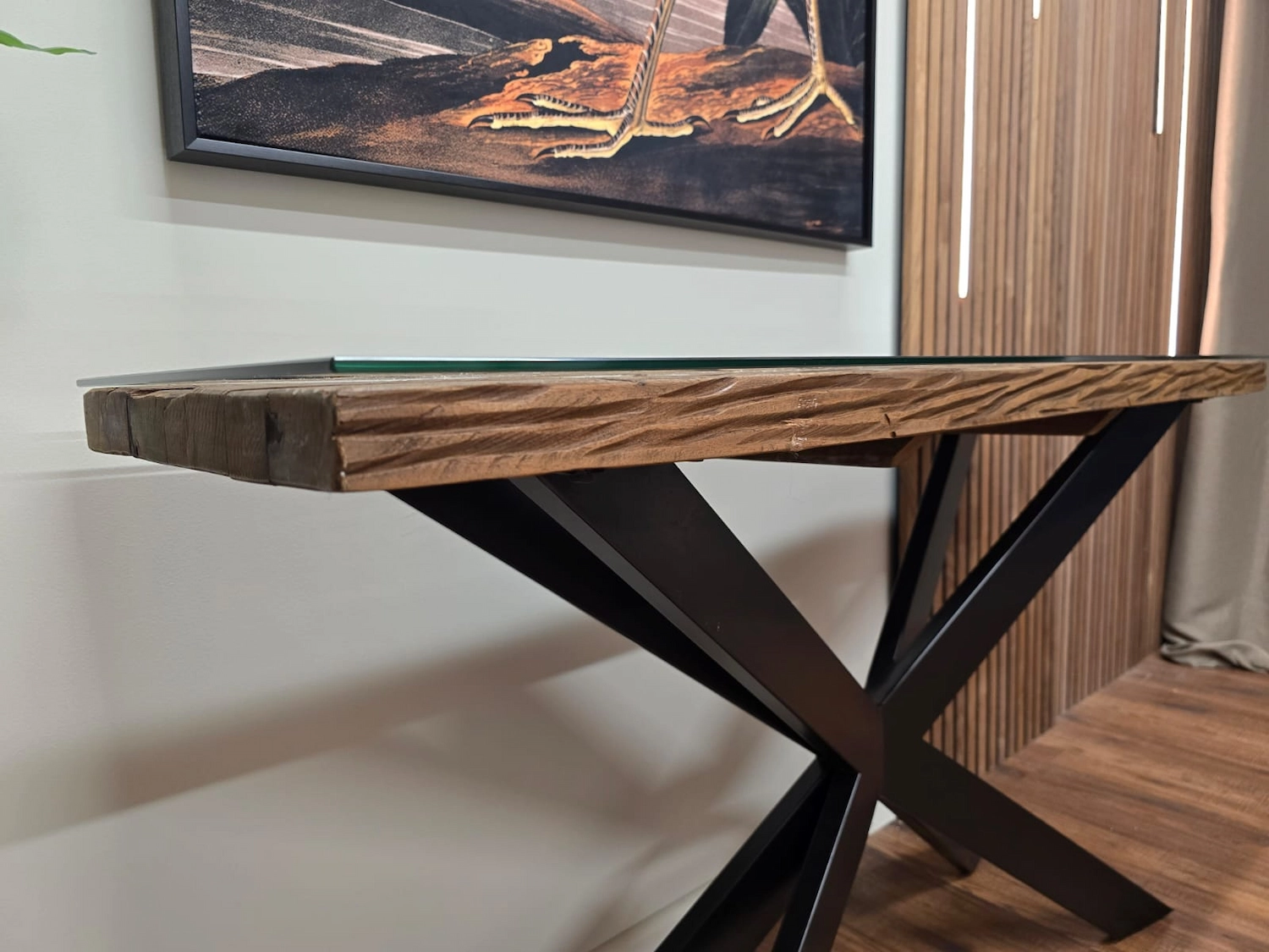Furniture Village Kiara railway sleeper console table 5