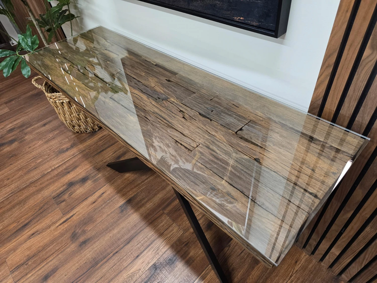 Furniture Village Kiara railway sleeper console table 6