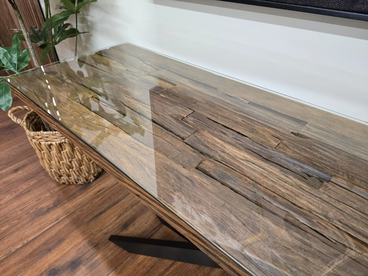 Furniture Village Kiara railway sleeper console table 7