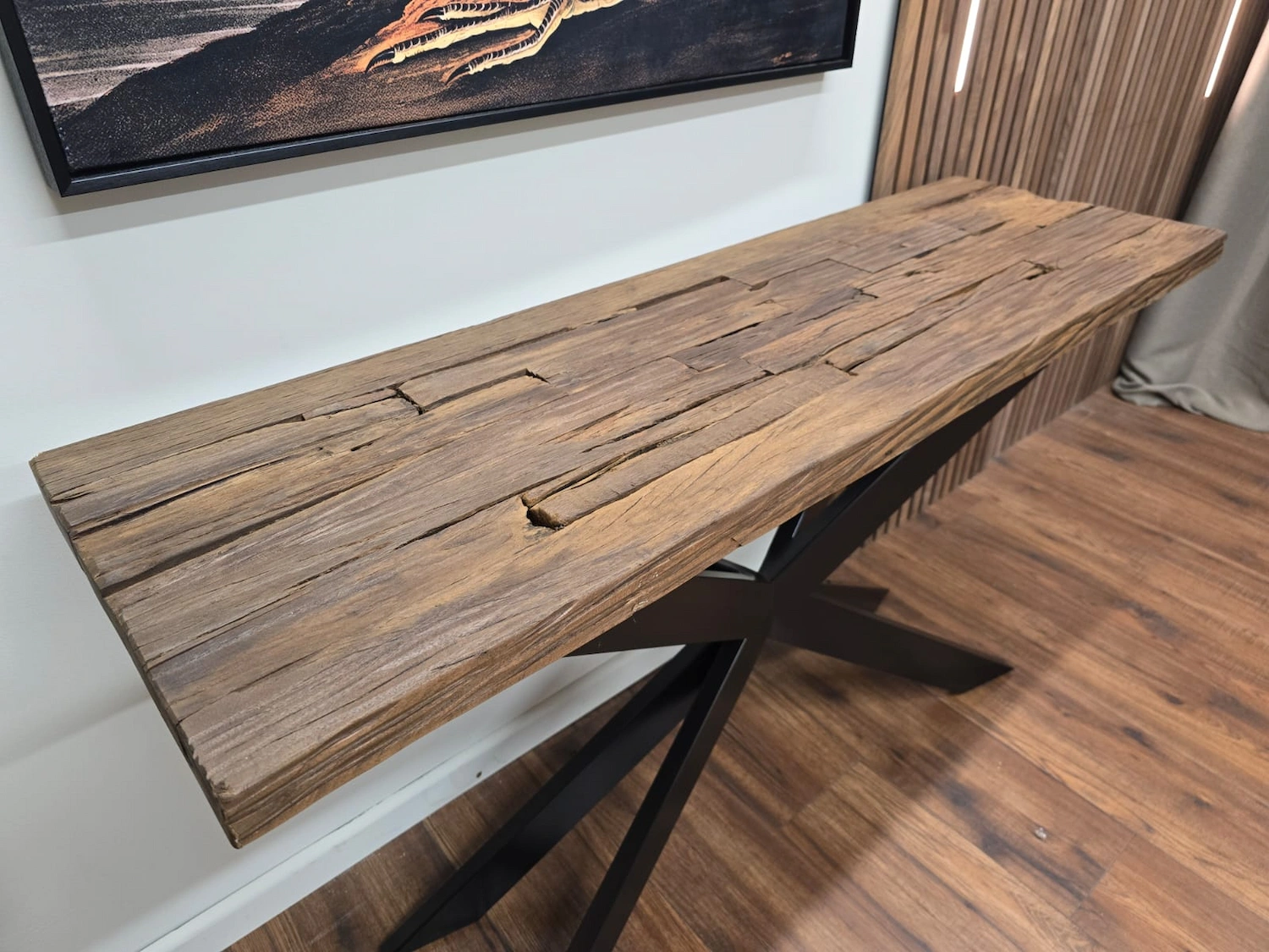 Furniture Village Kiara railway sleeper console table 8
