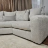 Furniture Village Pandora rhf corner in Chevron silver 6