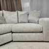 Furniture Village Pandora rhf corner in Chevron silver 7
