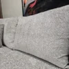 Furniture Village Pandora rhf corner in Chevron silver 9