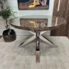 Furniture Village chennai railway sleeper round dining table 1