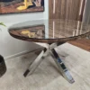 Furniture Village chennai railway sleeper round dining table 3