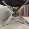 Furniture Village chennai railway sleeper round dining table 4