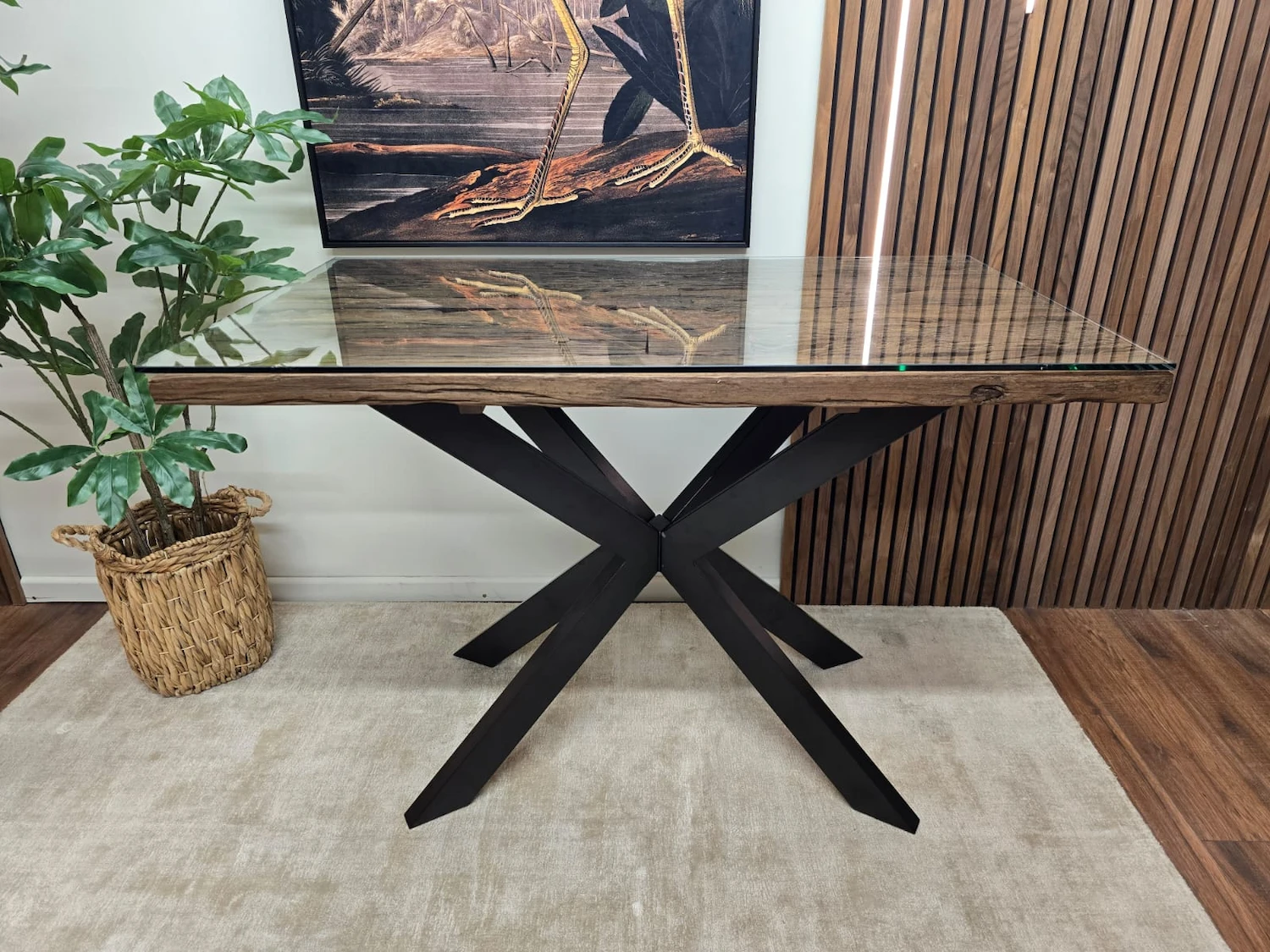 Furniture Village kiara railway sleeper bar table 2