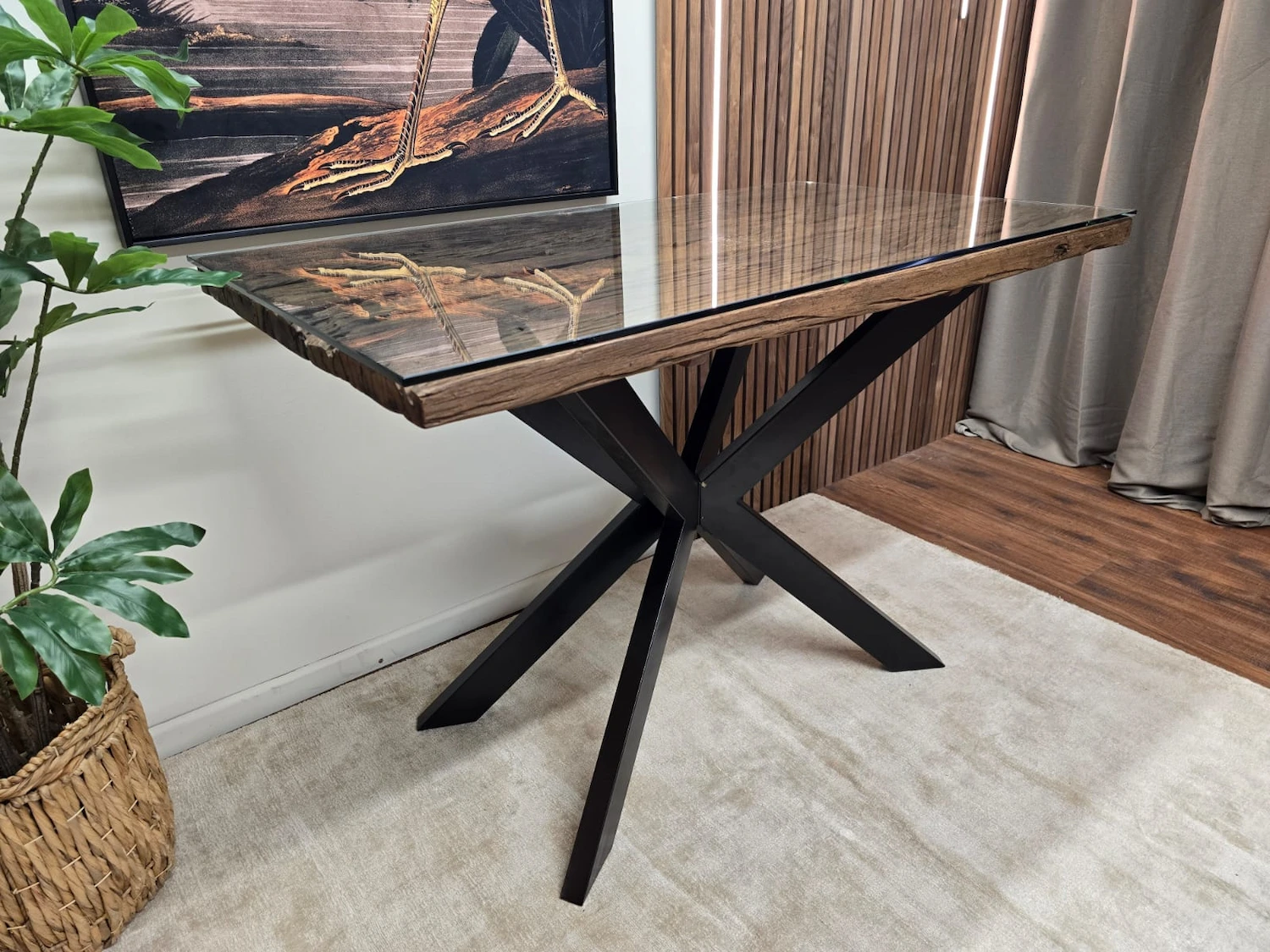 Furniture Village kiara railway sleeper bar table 4