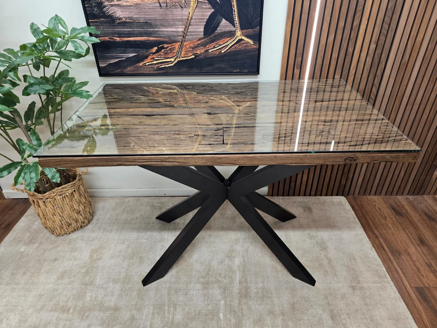 Furniture Village kiara railway sleeper bar table 5