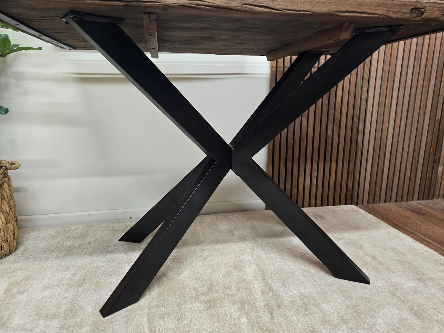 Furniture Village kiara railway sleeper bar table 6
