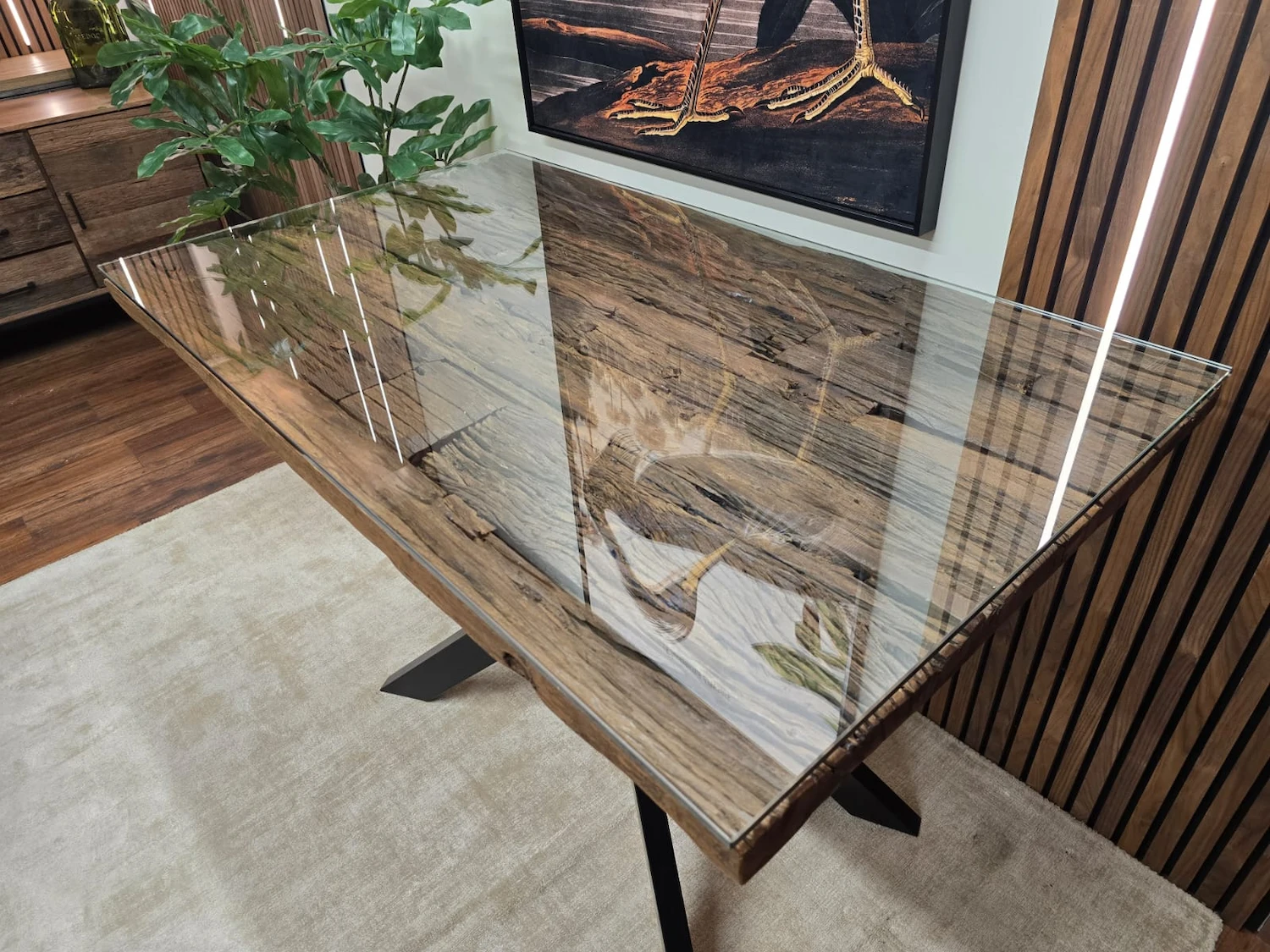 Furniture Village kiara railway sleeper bar table 8