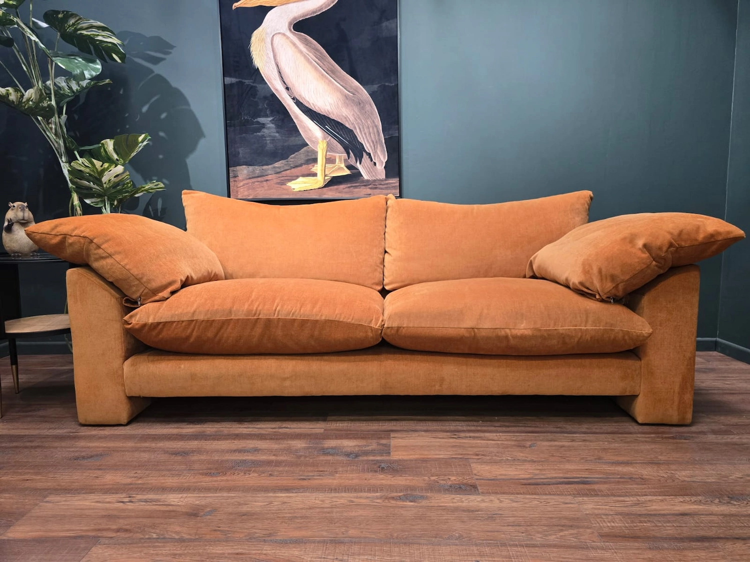 Barker and stonehouse Hoxton large sofa in dusk marmalade 2