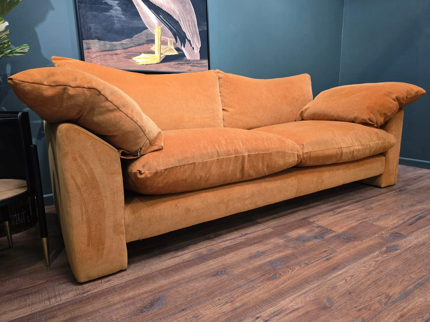 Barker and stonehouse Hoxton large sofa in dusk marmalade 3