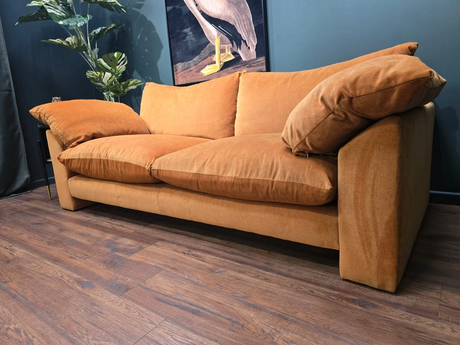 Barker and stonehouse Hoxton large sofa in dusk marmalade 4
