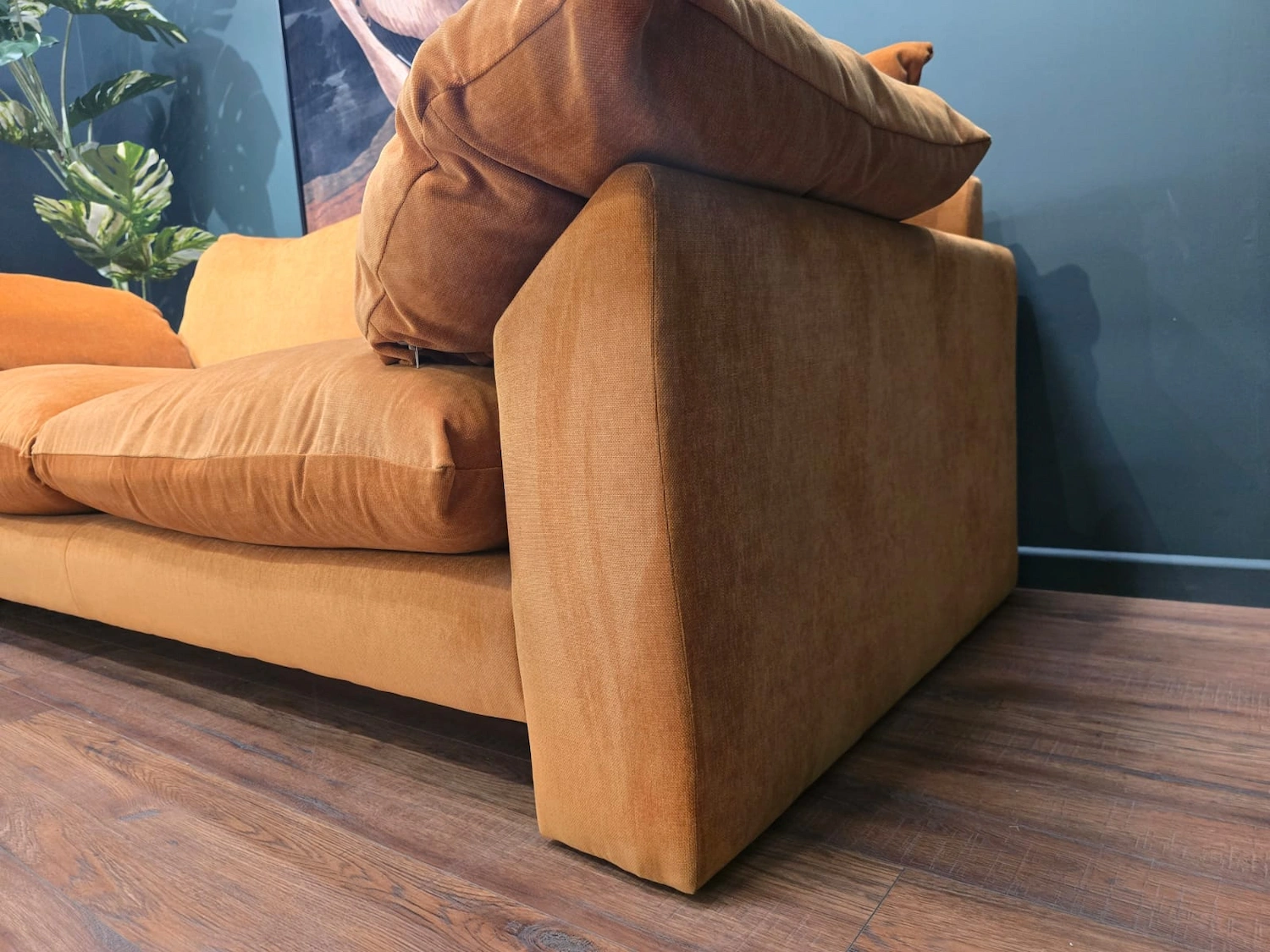 Barker and stonehouse Hoxton large sofa in dusk marmalade 5