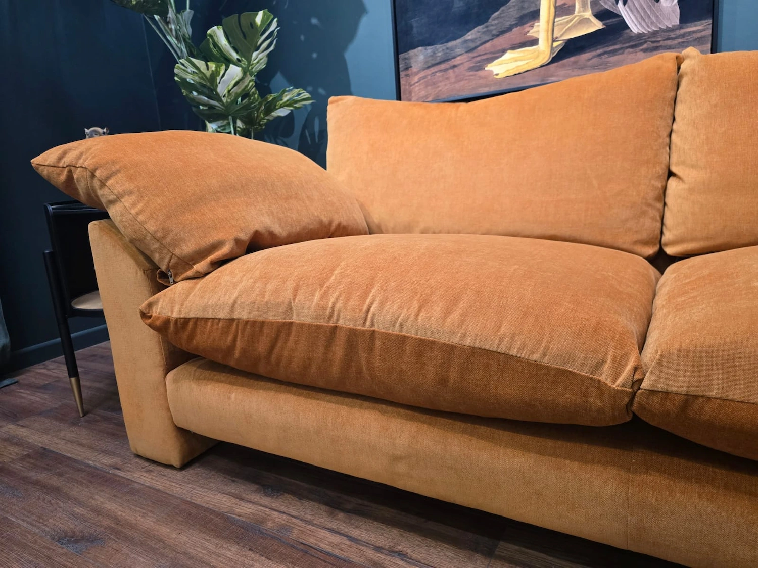 Barker and stonehouse Hoxton large sofa in dusk marmalade 6