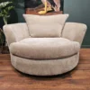 Barker and stonehouse Floyd swivel chair in Truffle 2