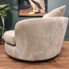 Barker and stonehouse Floyd swivel chair in Truffle 5