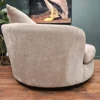 Barker and stonehouse Floyd swivel chair in Truffle 6