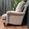 Bluebell small armchair in taupe Brushed linen cotton 5