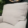 Bluebell small armchair in taupe Brushed linen cotton 6