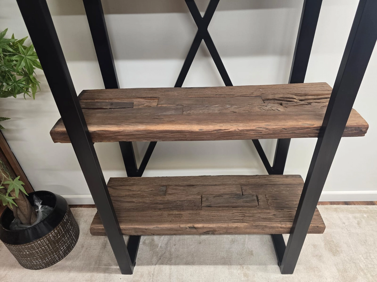 Furniture Village Noir railway Sleeper Shelving 5