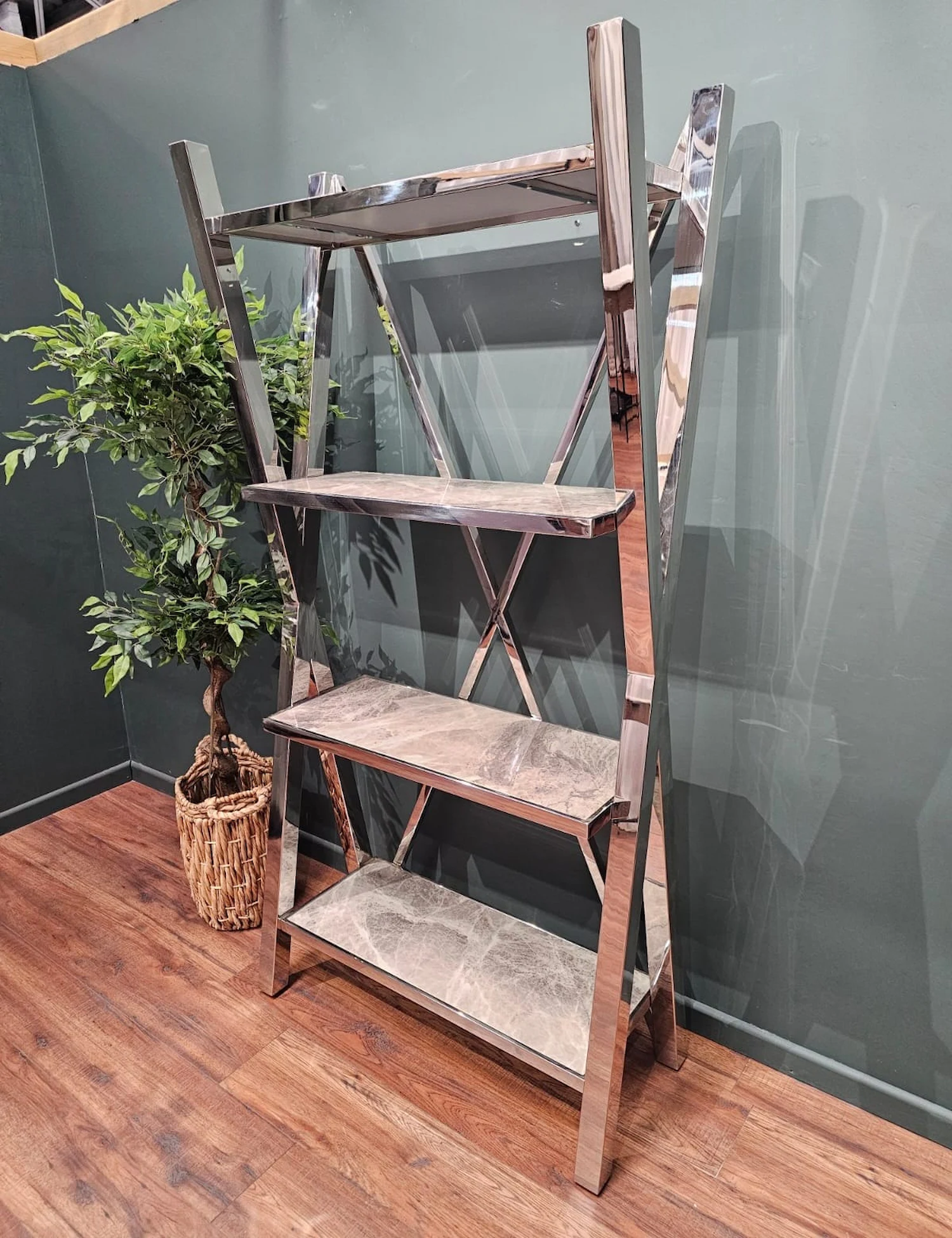 Furniture Village Vanquish Marble shelving unit 2