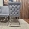 Grey velvet chairs dfs 10