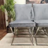 Grey velvet chairs dfs 5