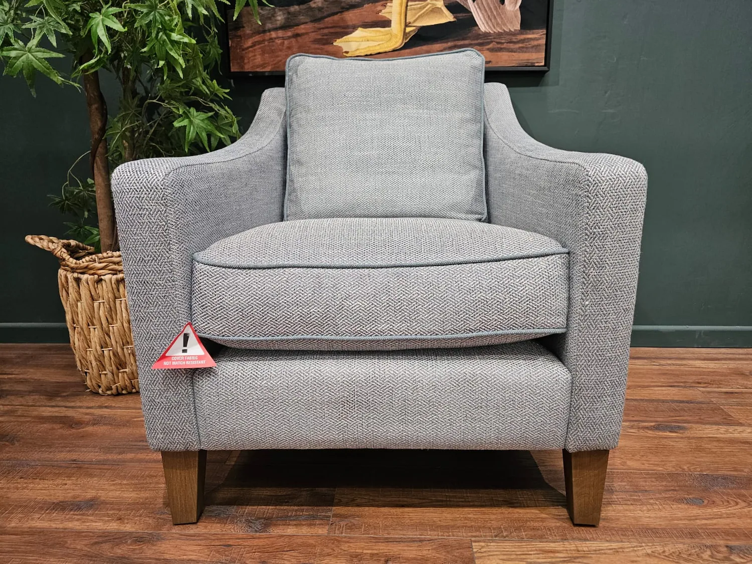 Iggy Custom made armchair in Cornflower 2