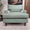 Isla armchair in lilypad aquaclean Clever Canvas 1