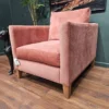 Izzy armchair in berry Brushstroke 2