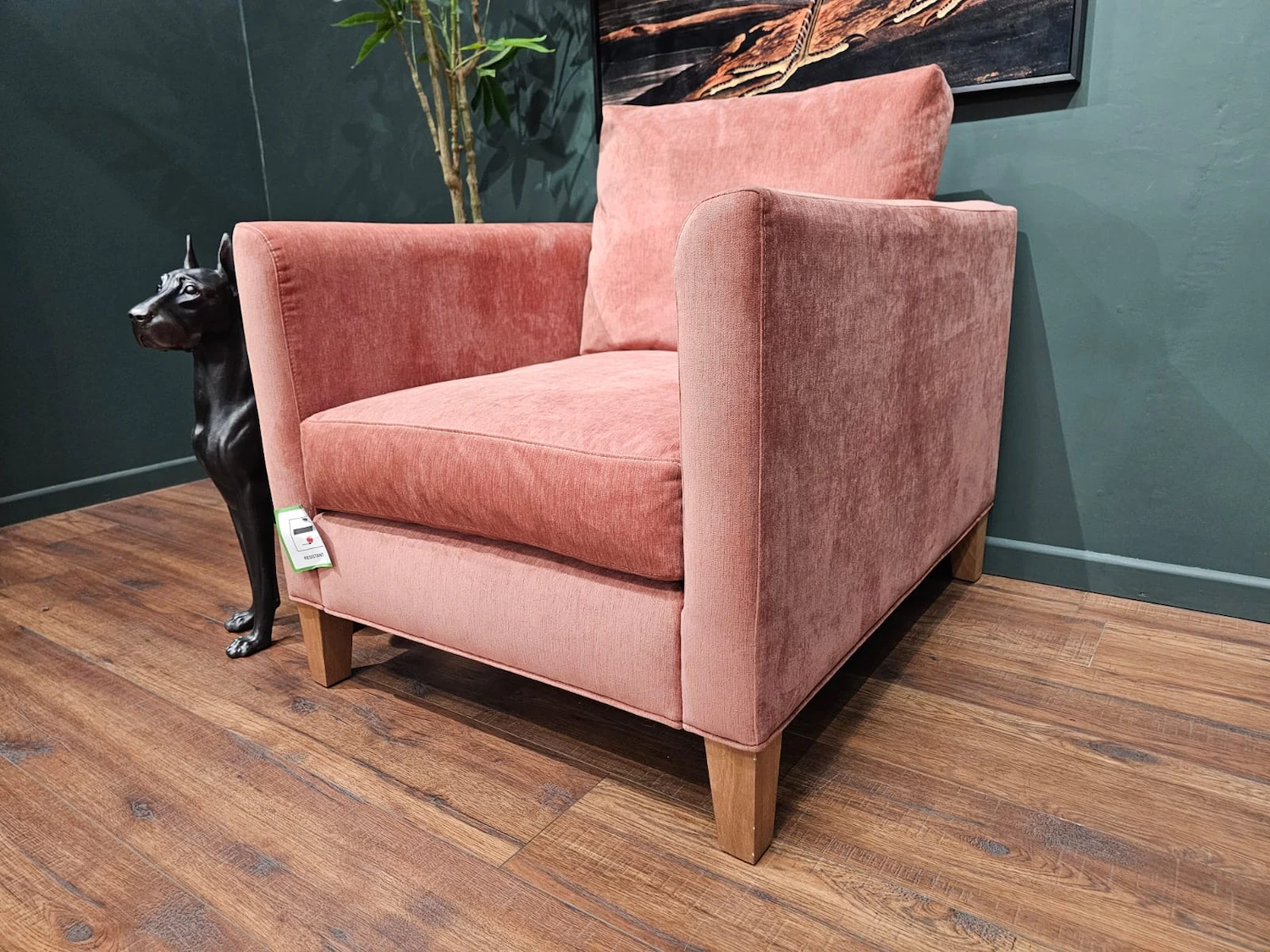 Izzy armchair in berry Brushstroke 2