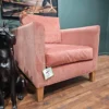 Izzy armchair in berry Brushstroke 3