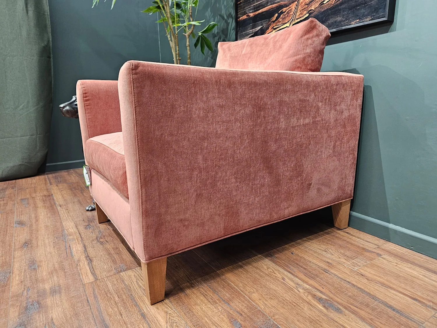 Izzy armchair in berry Brushstroke 4