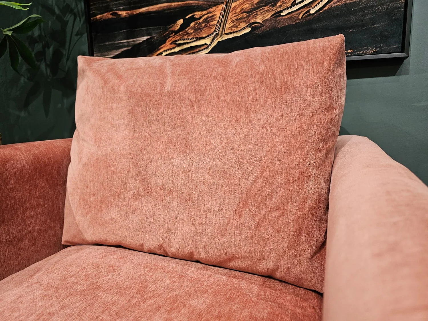 Izzy armchair in berry Brushstroke 7