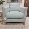 Izzy armchair in seafoam 1